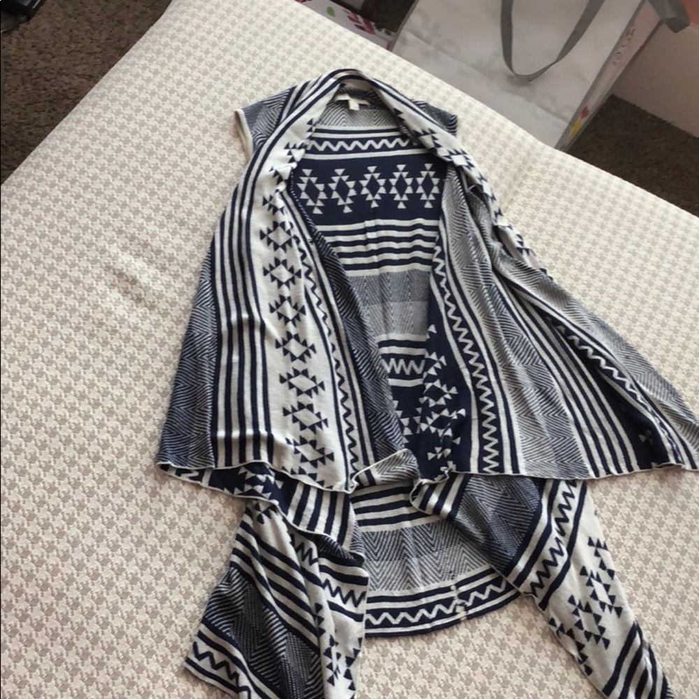 Aztec Print Vest